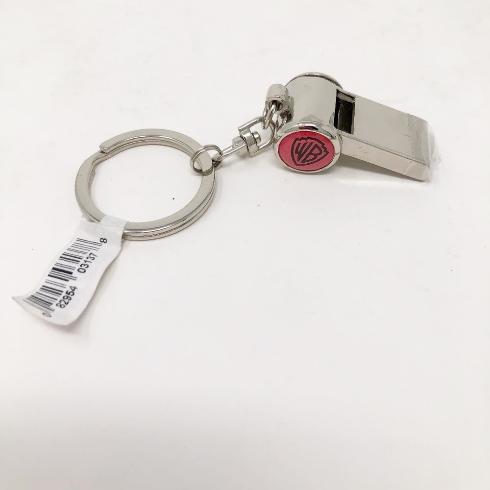 Warner Brothers WB Whistle Key Chain Ring